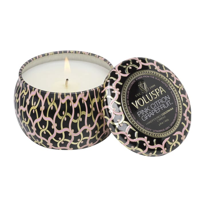 Maison Noir Mini Tin duftlys timer, Pink Citron Grapefruit Voluspa