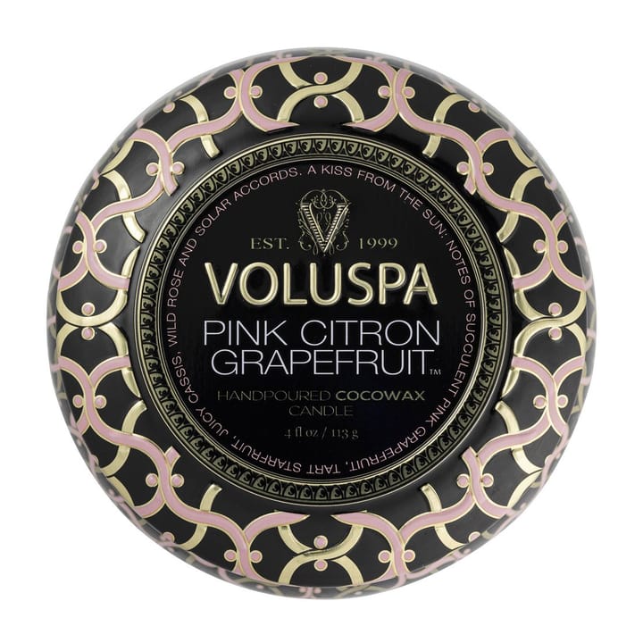 Maison Noir Mini Tin duftlys timer, Pink Citron Grapefruit Voluspa