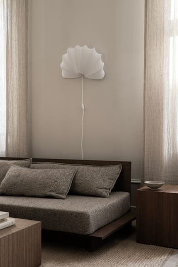 Anna væglampe L 54 cm - White cotton - Watt & Veke