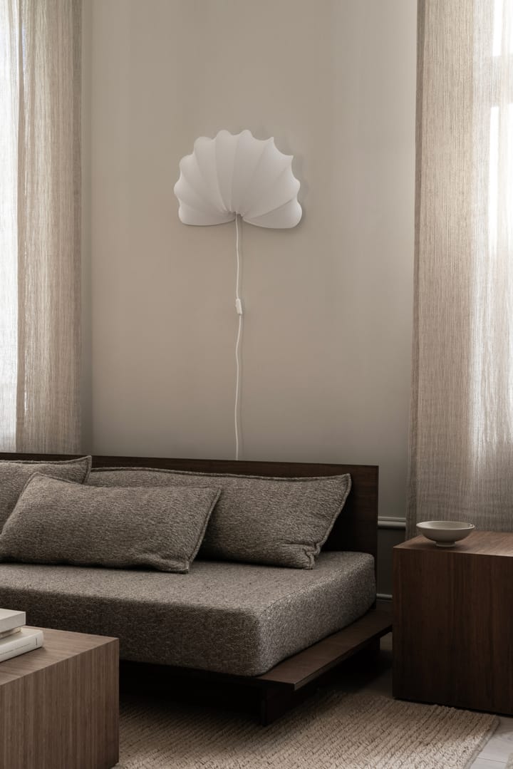 Anna væglampe L 54 cm, White cotton Watt & Veke