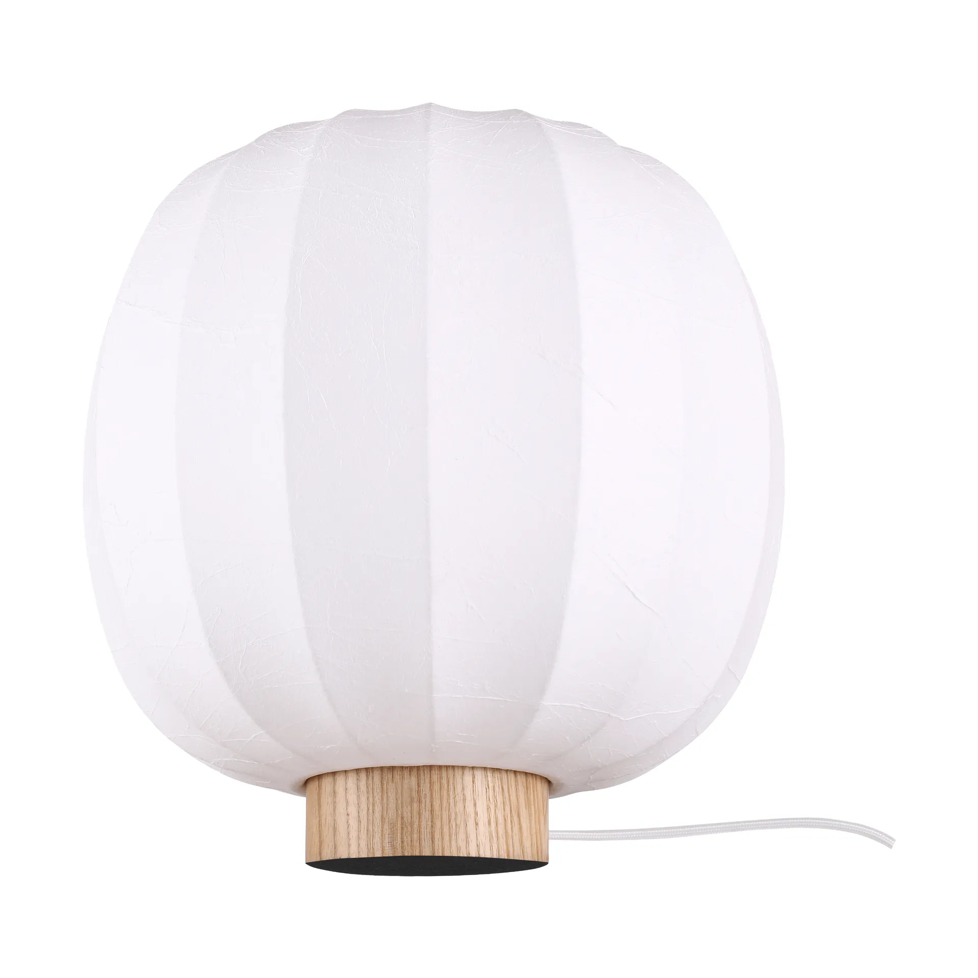 Lunari bordlampe, White-Natural ash, Ø30x32 cm Watt & Veke