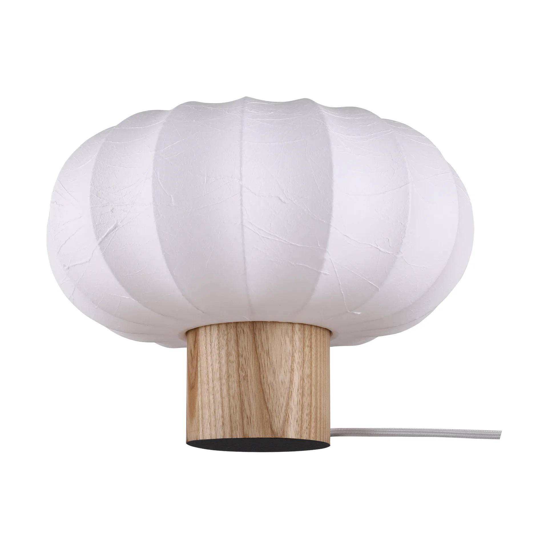 Lunari bordlampe, White-Natural ash, Ø32x24cm Watt & Veke