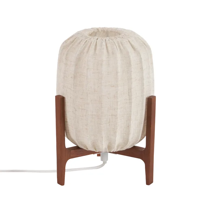 Prisma bordlampe - Dark ash-Natural, Mini Ø16×24,3 cm - Watt & Veke