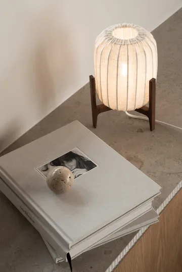 Prisma bordlampe - Dark ash-Natural, Mini Ø16×24,3 cm - Watt & Veke