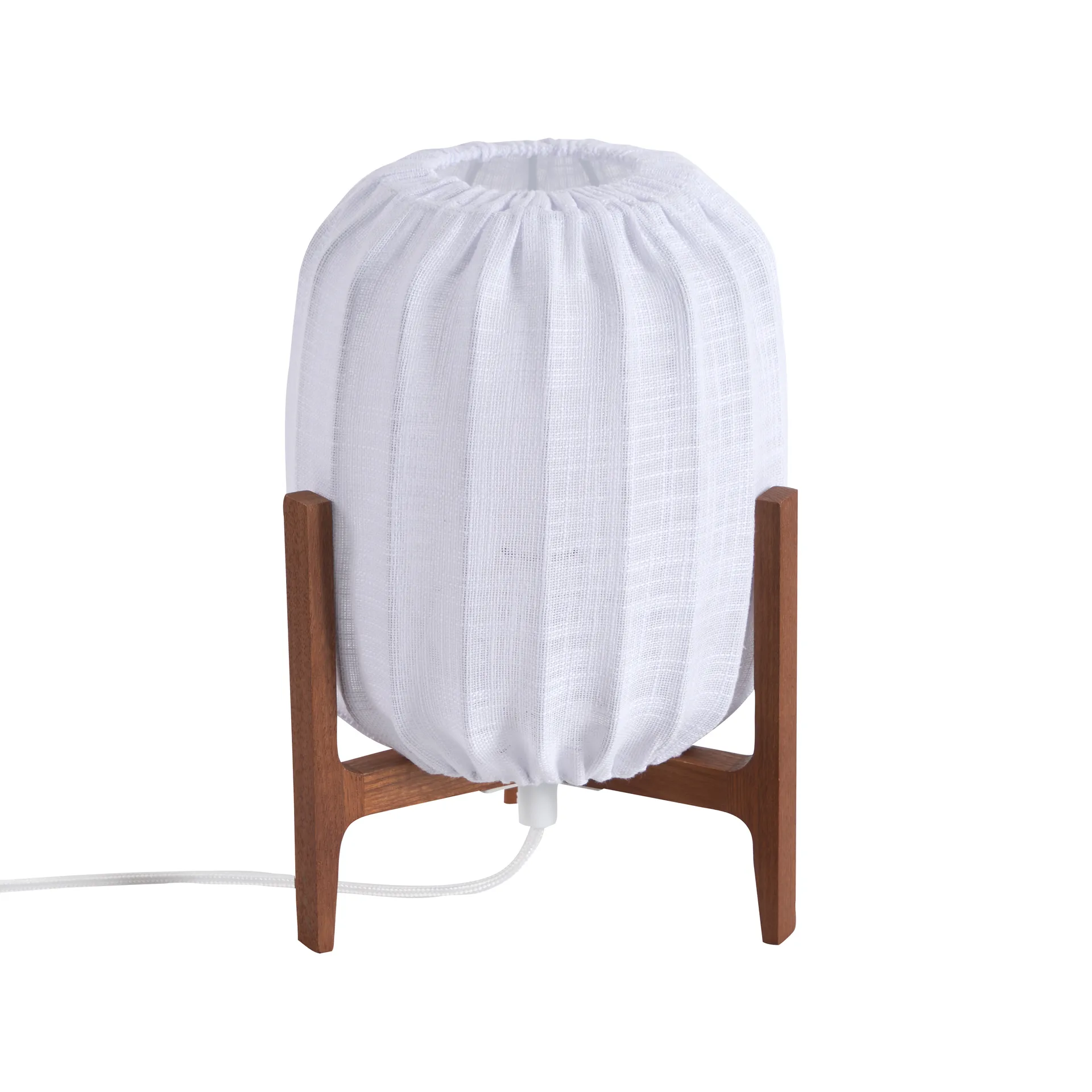 Prisma bordlampe, Dark ash-White, Mini Ø16x24,3 cm Watt & Veke