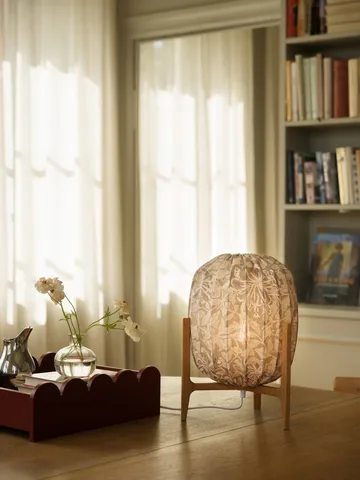 Prisma bordlampe - Oak-Honeysuckle beige, Ø27x42 cm - Watt & Veke