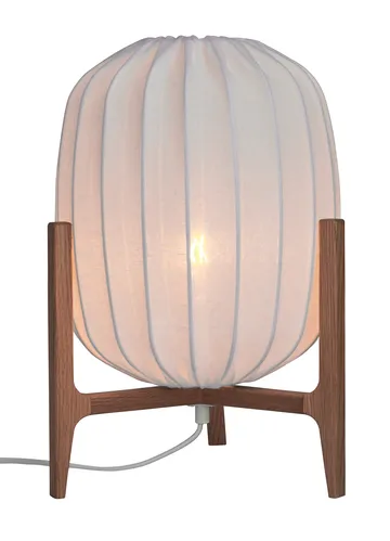 Prisma bordlampe - Oak/White, Ø27x42 cm - Watt & Veke