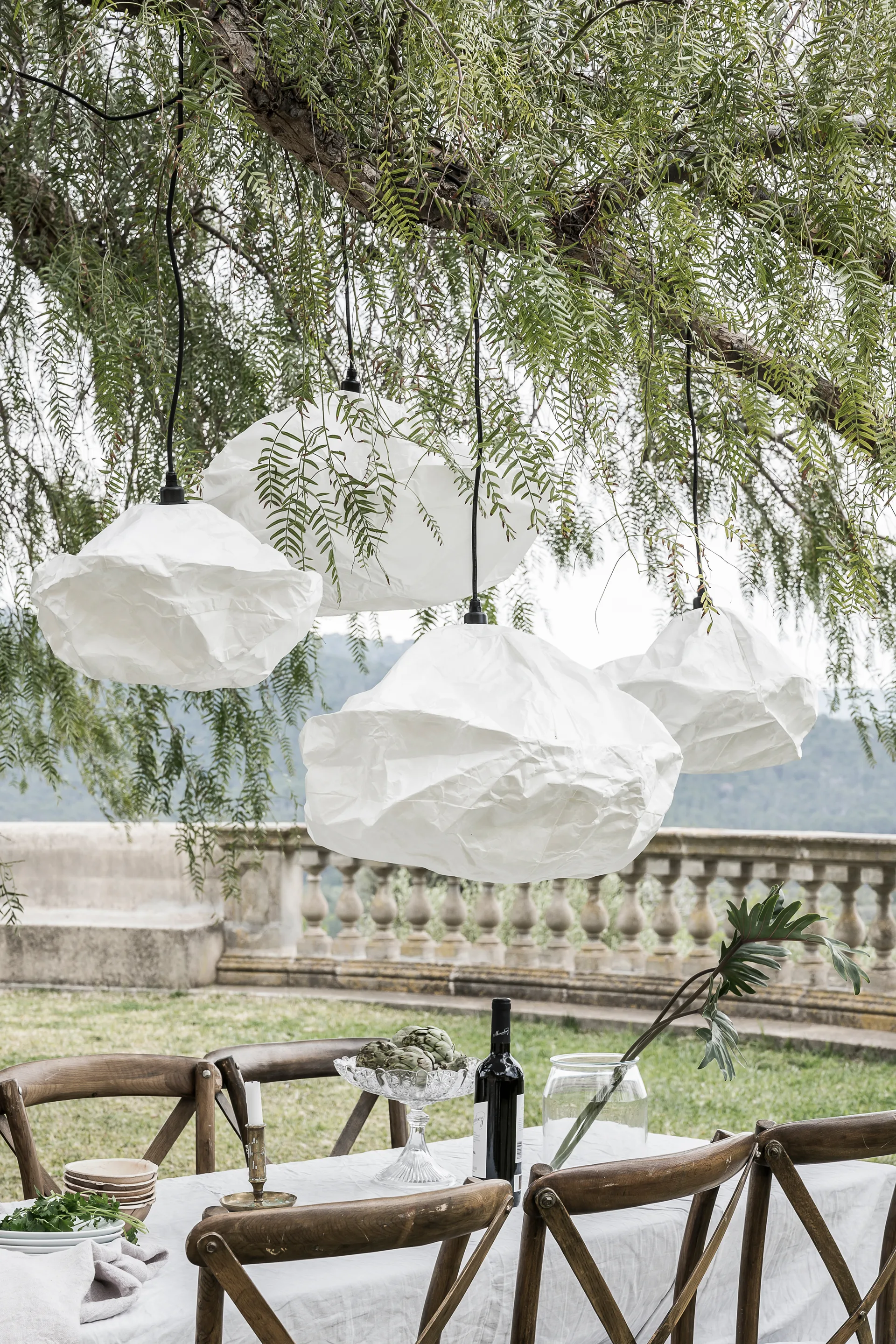 Sky lampeskærm Ø58 cm, Hvid Watt & Veke