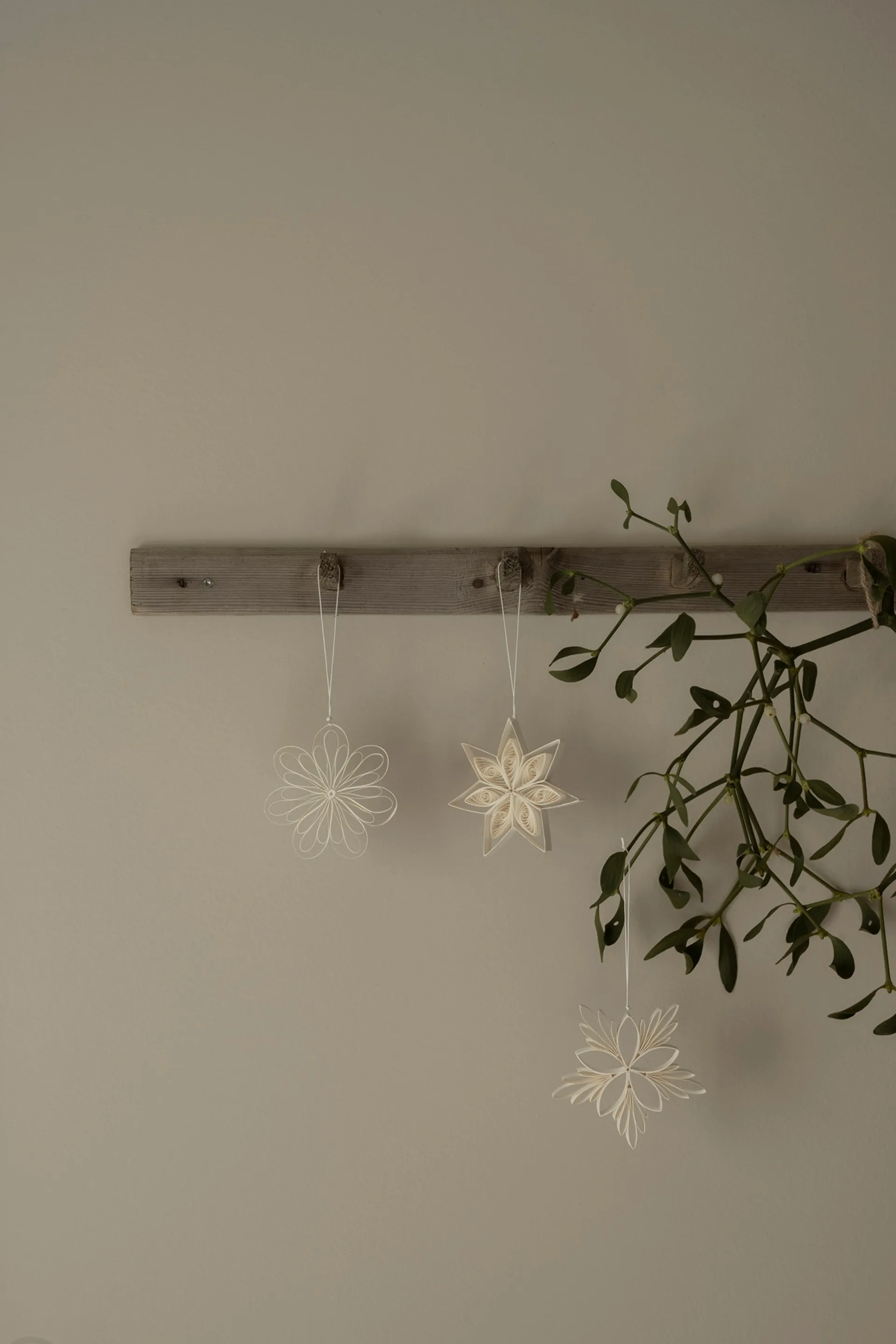 Star mix juleophæng 3-pak, Hvid Watt & Veke