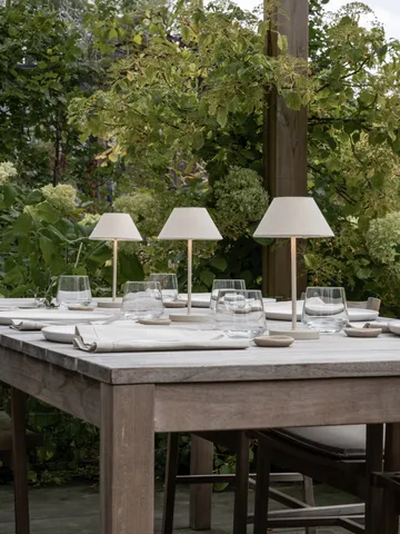 Teya bordlampe portable - Offwhite, Ø15x26 cm - Watt & Veke