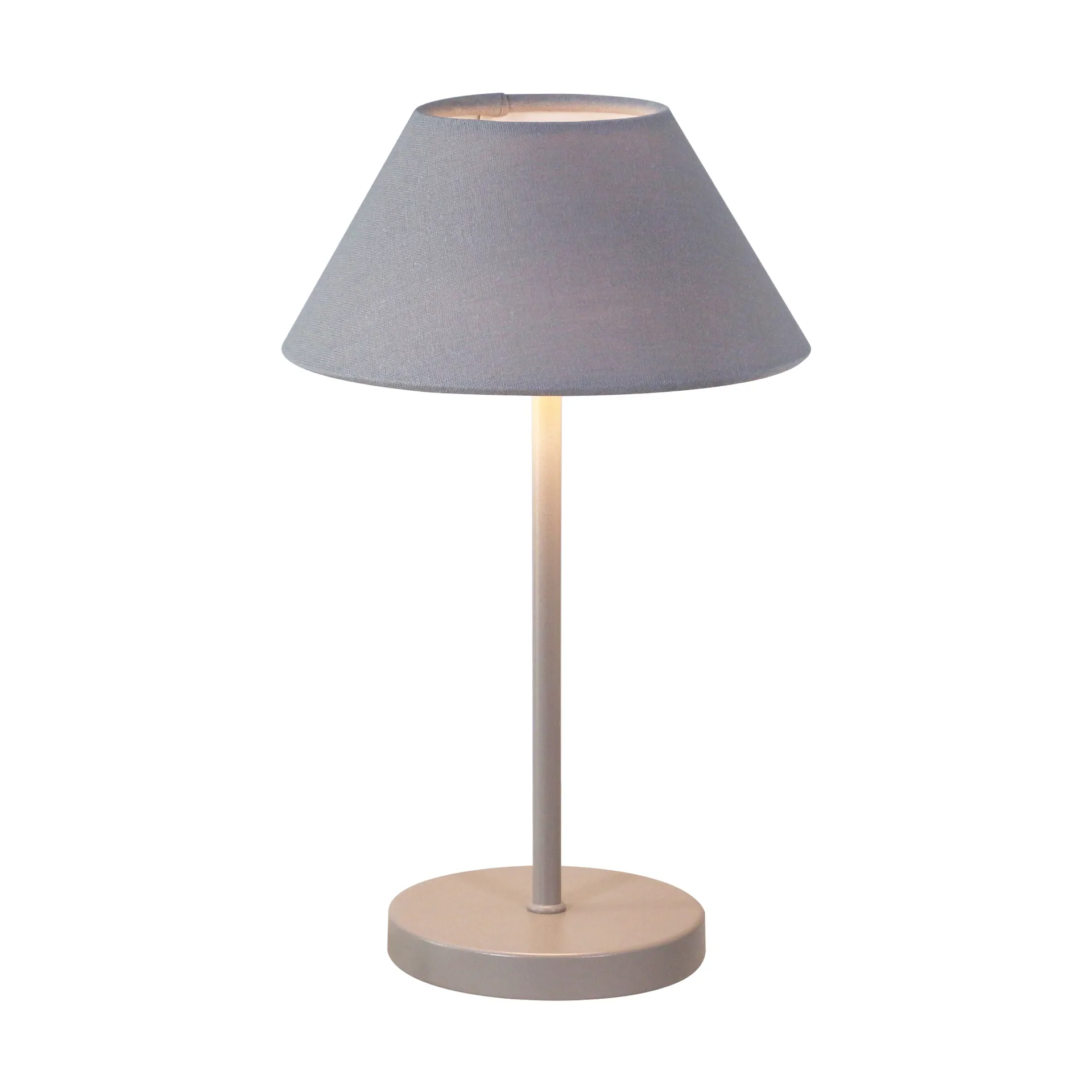 Teya bordlampe portable, Warm grey, Ø15x26 cm Watt & Veke
