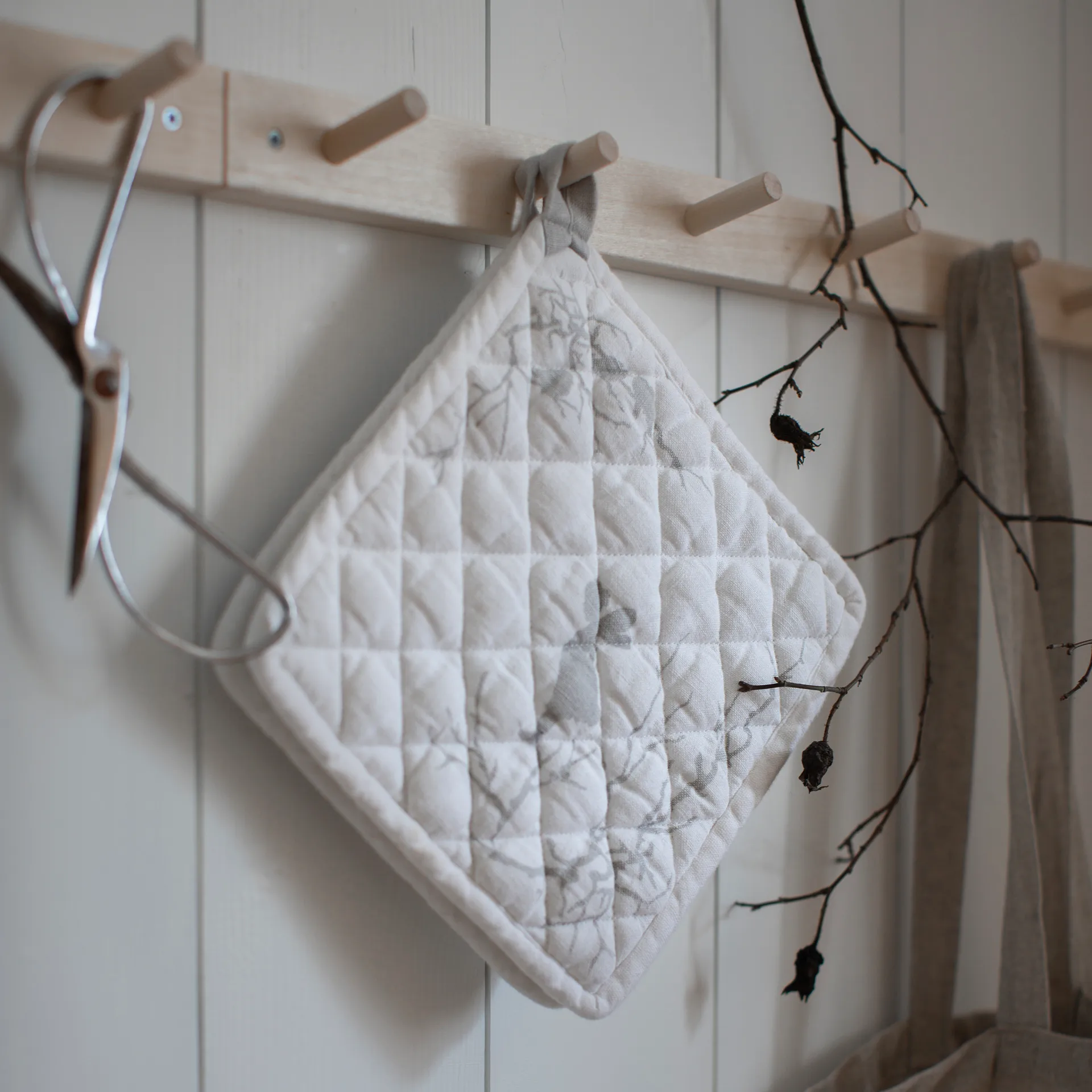 Alv grydelapper 2-pak, Hvid Wik & Walsøe