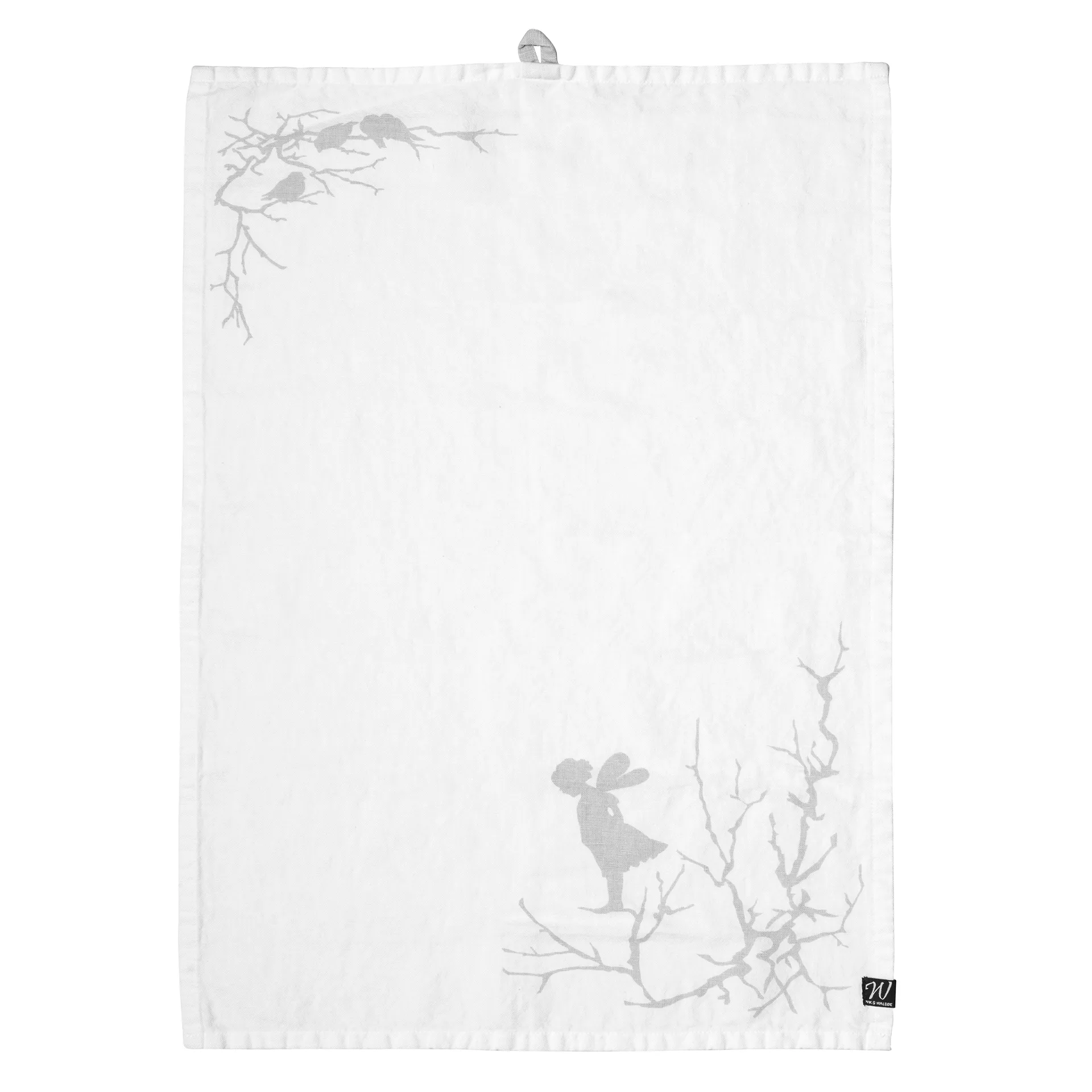 Alv viskestykke 47x70 cm, Hvid Wik & Walsøe