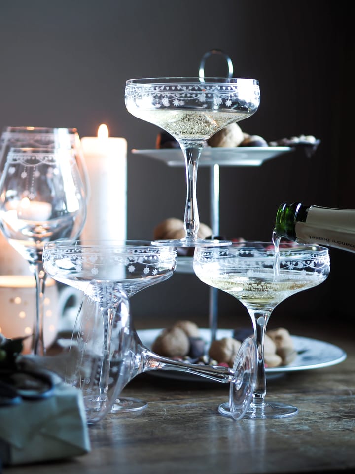 Julemorgen champagneglas, 20 cl Wik & Walsøe