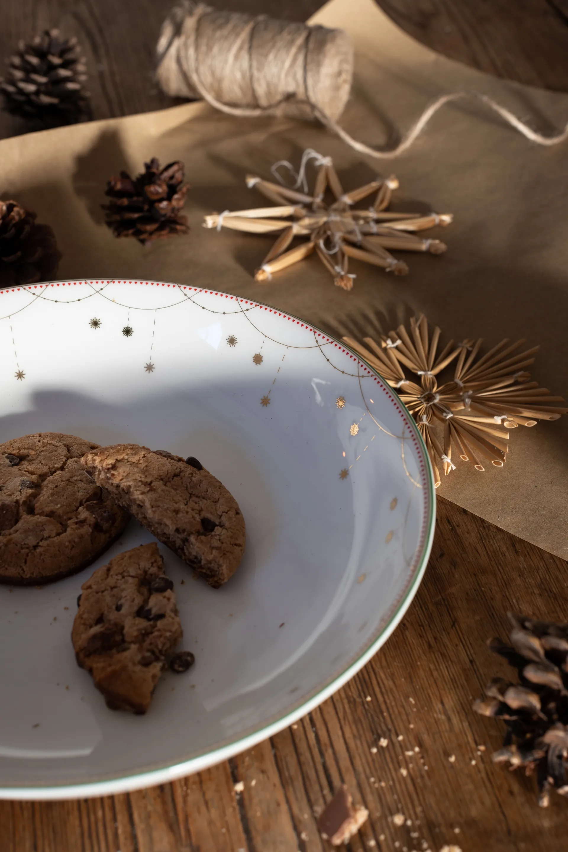 Julemorgen serveringsskål lav, Ø22 cm Wik & Walsøe