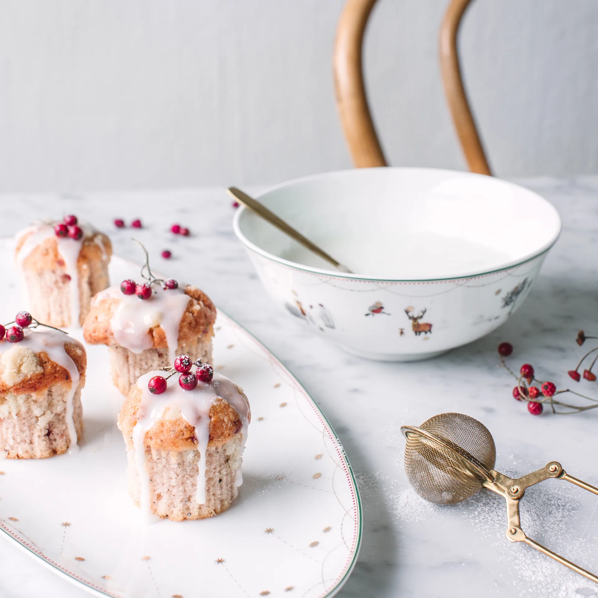 Julemorgen skål, 22 cm Wik & Walsøe