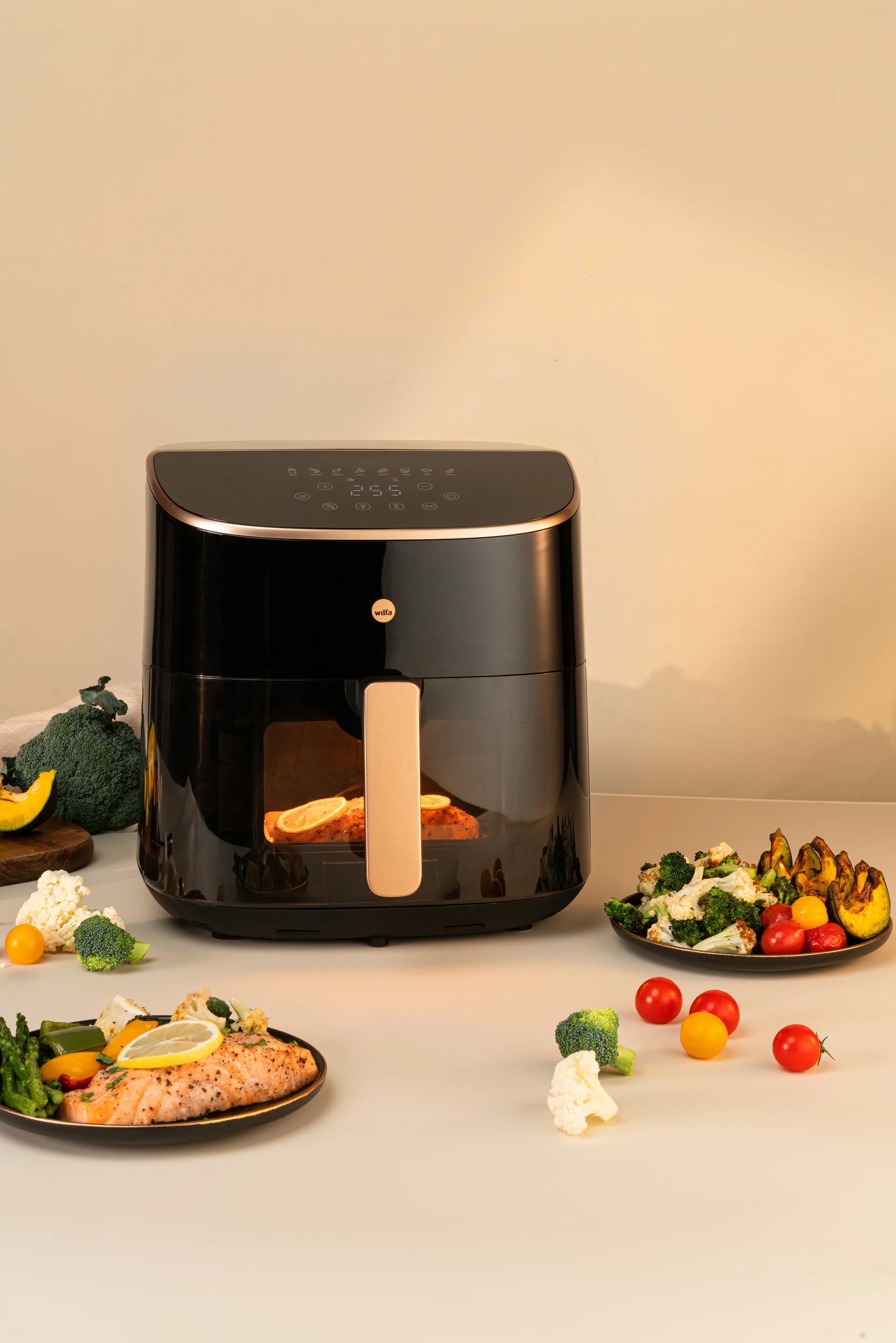 AFD-80 Split airfryer XL 8 L, Sort Wilfa