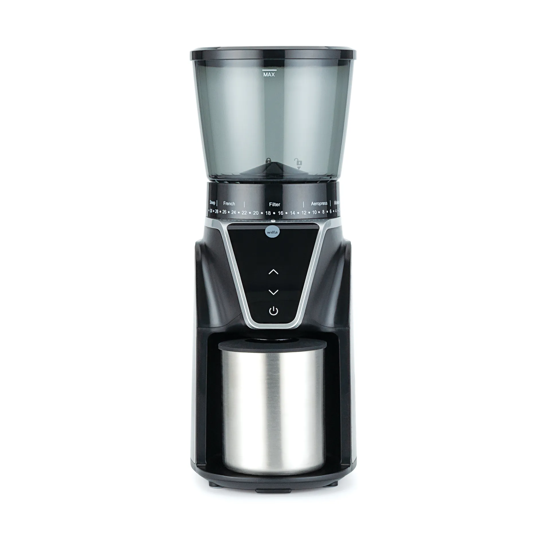 CG1S-275 kaffekværn med digital timer, Sort Wilfa