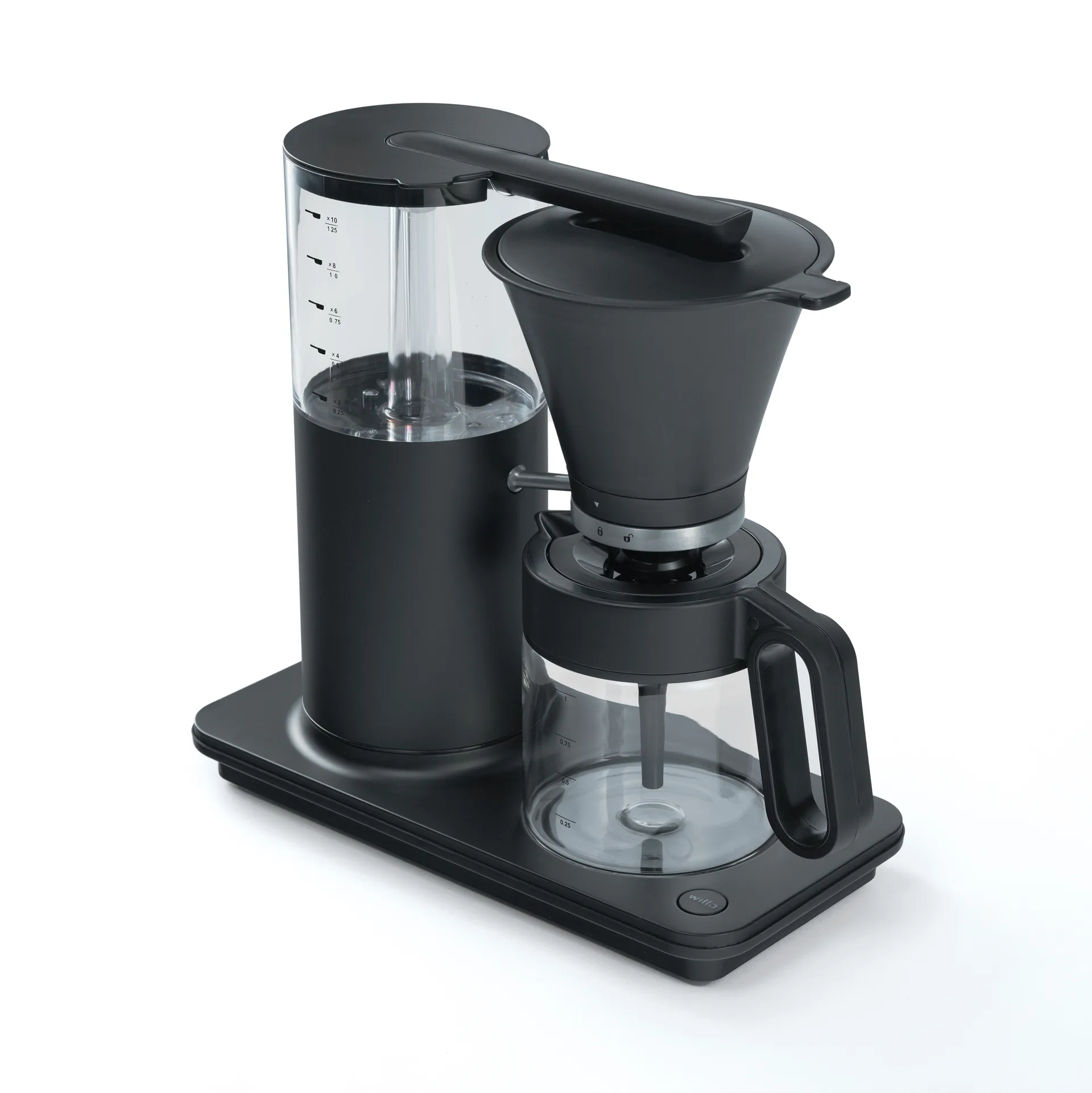 Classic Tall kaffemaskine 12 kopper, Mat sort Wilfa