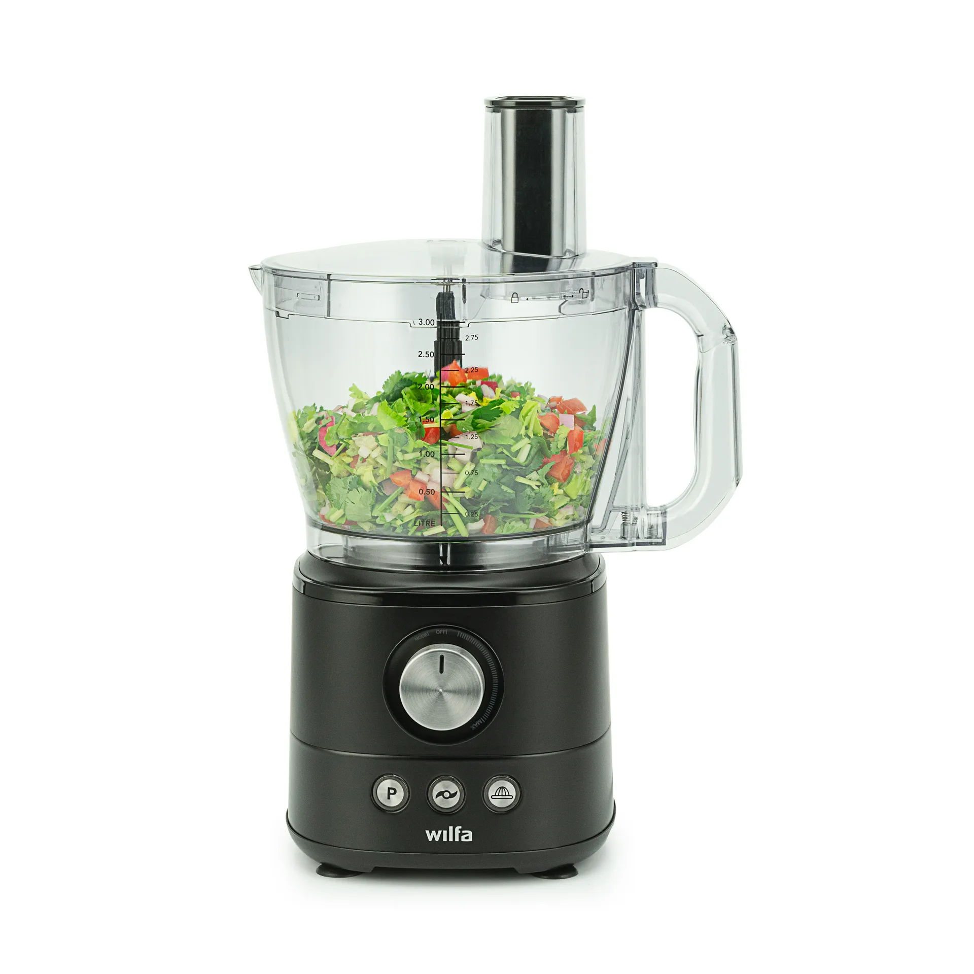 FP1B-1000 Essentials foodprocessor, Sort Wilfa