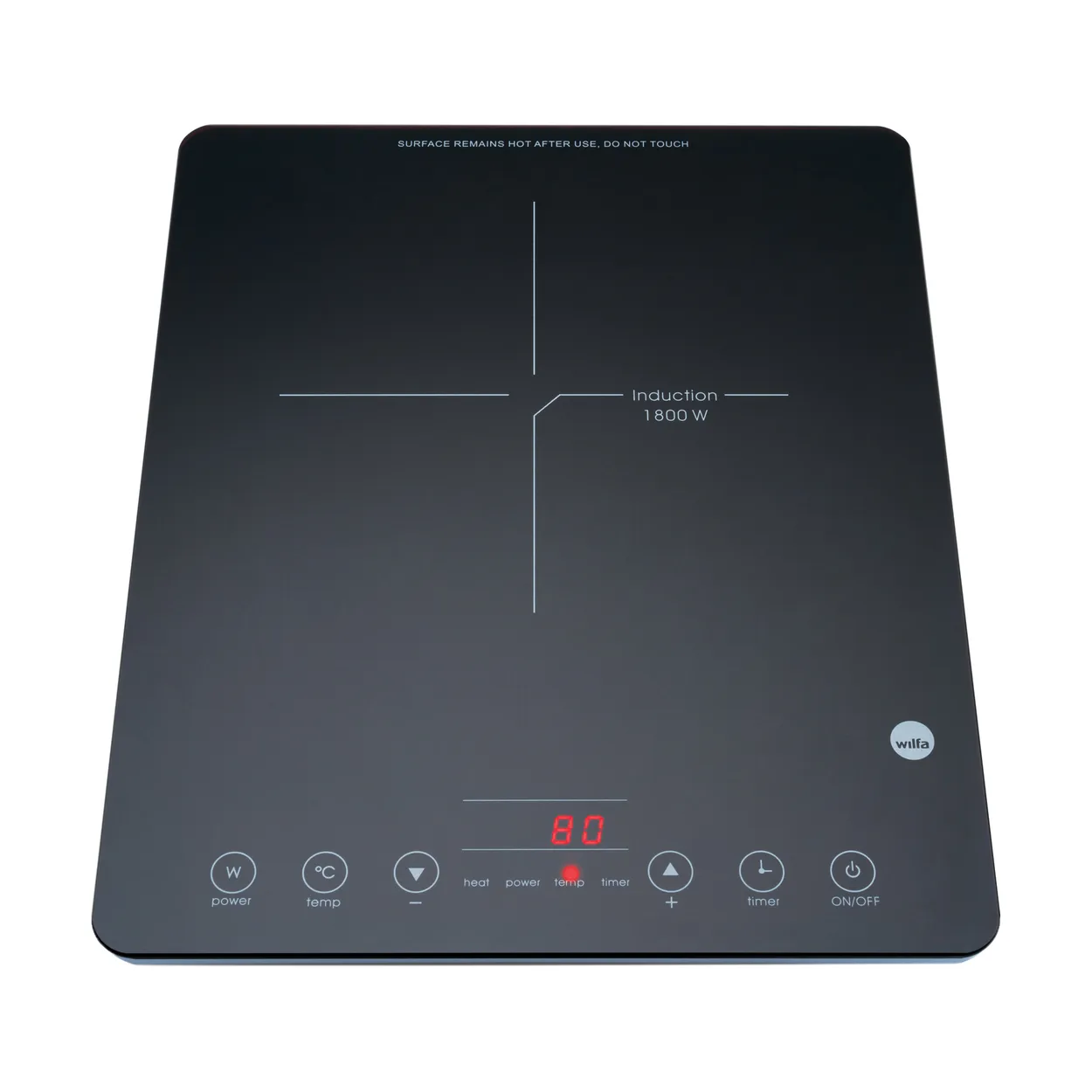 Wilfa ICP-1800B Kogeplade Induktion Sort