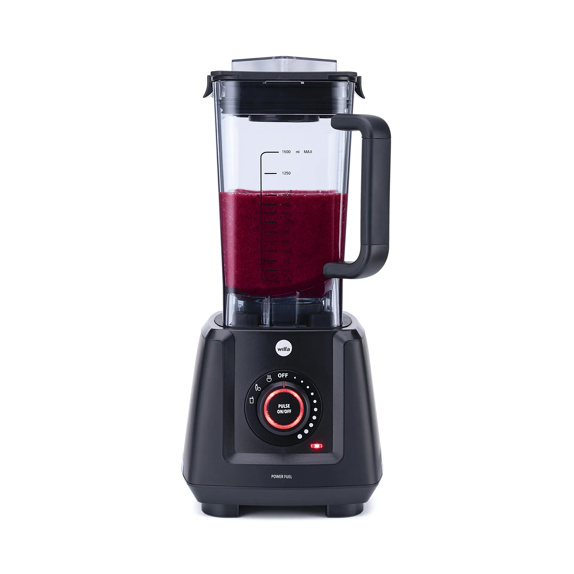 PB2B-P1200 powerfuel blender 1,5 L, Sort Wilfa