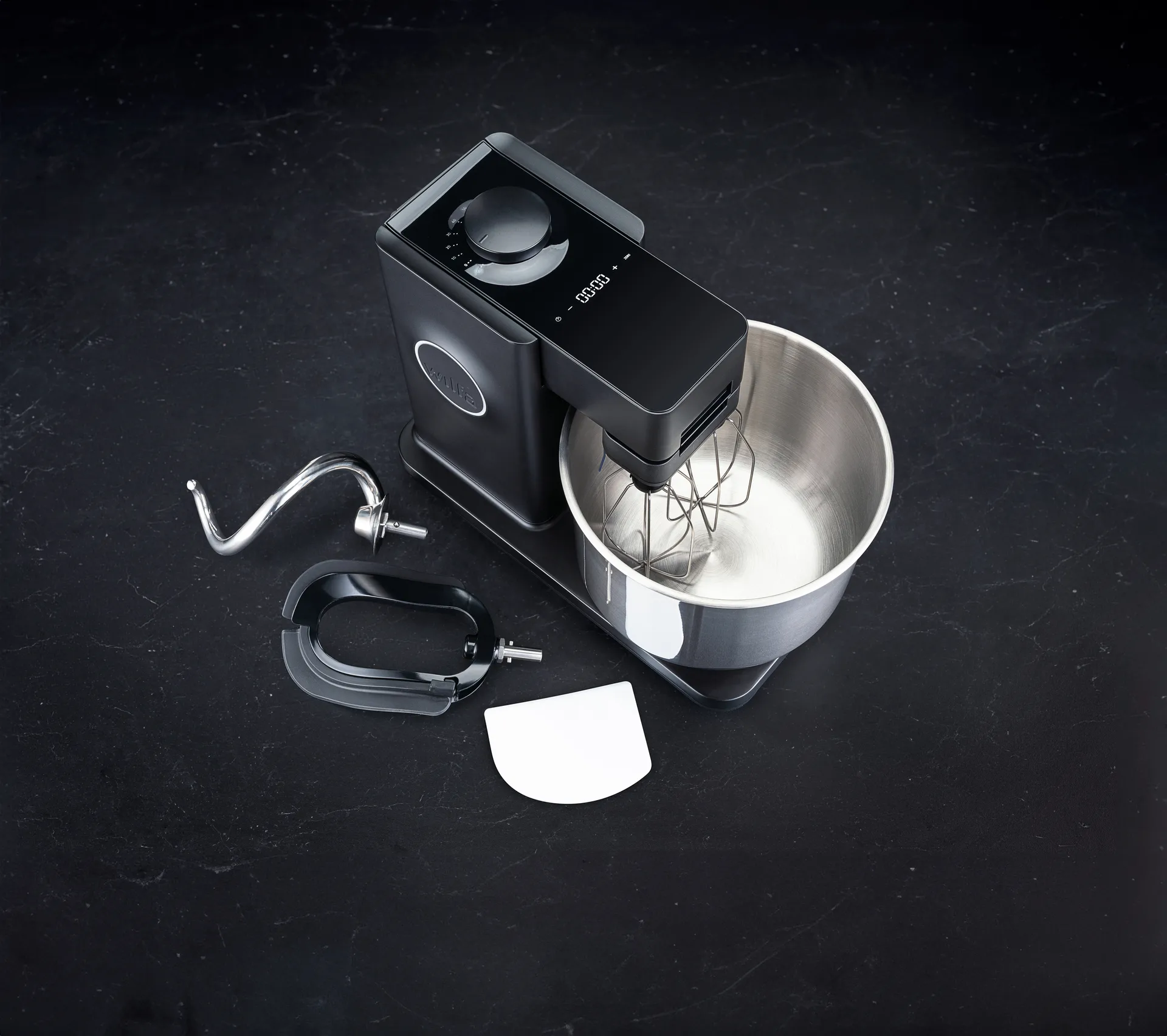 Probaker timer KM2BS-T70 køkkenmaskine 7 dele, Sort Wilfa