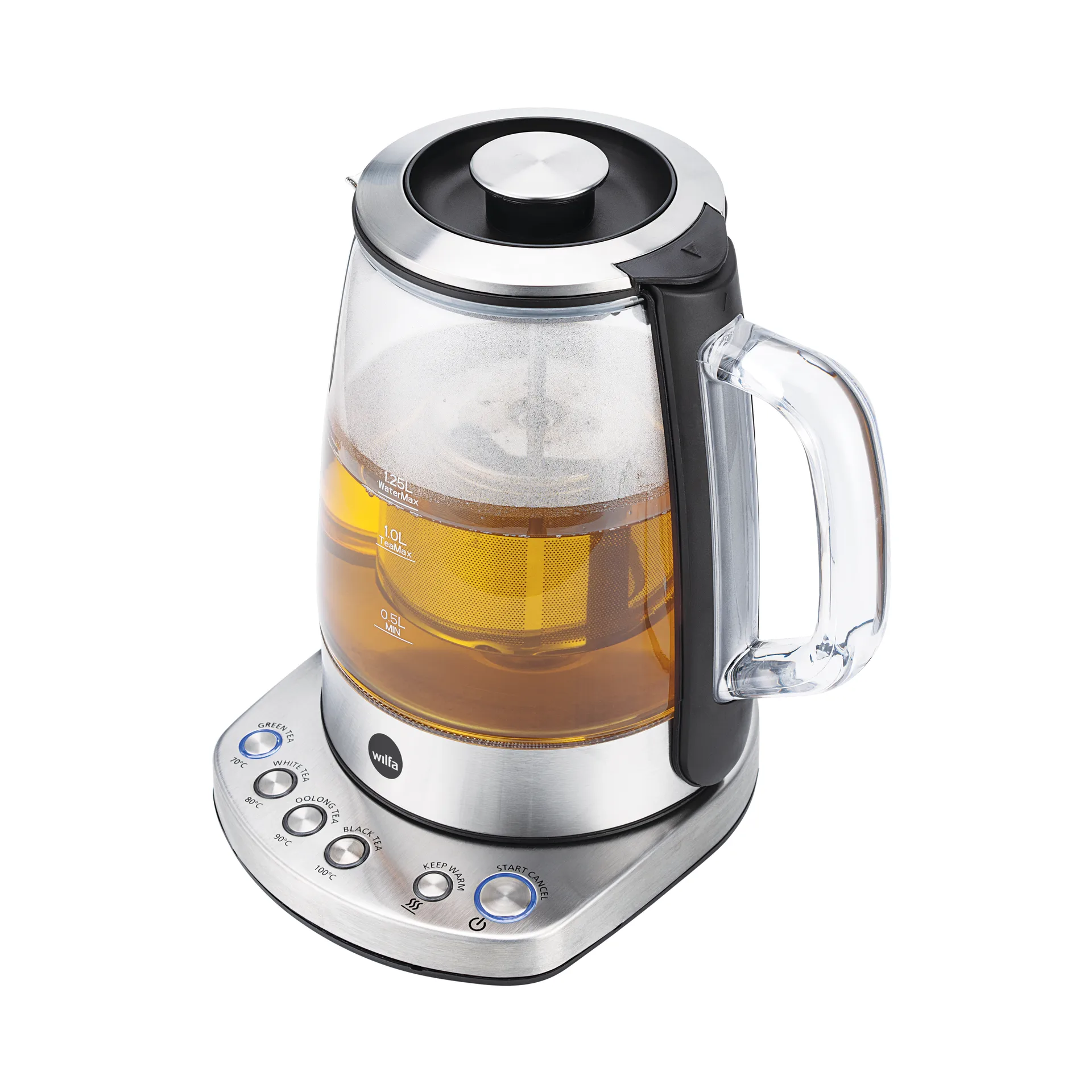 TM1-1500S cha elkedel 1,25 L, Sølv Wilfa