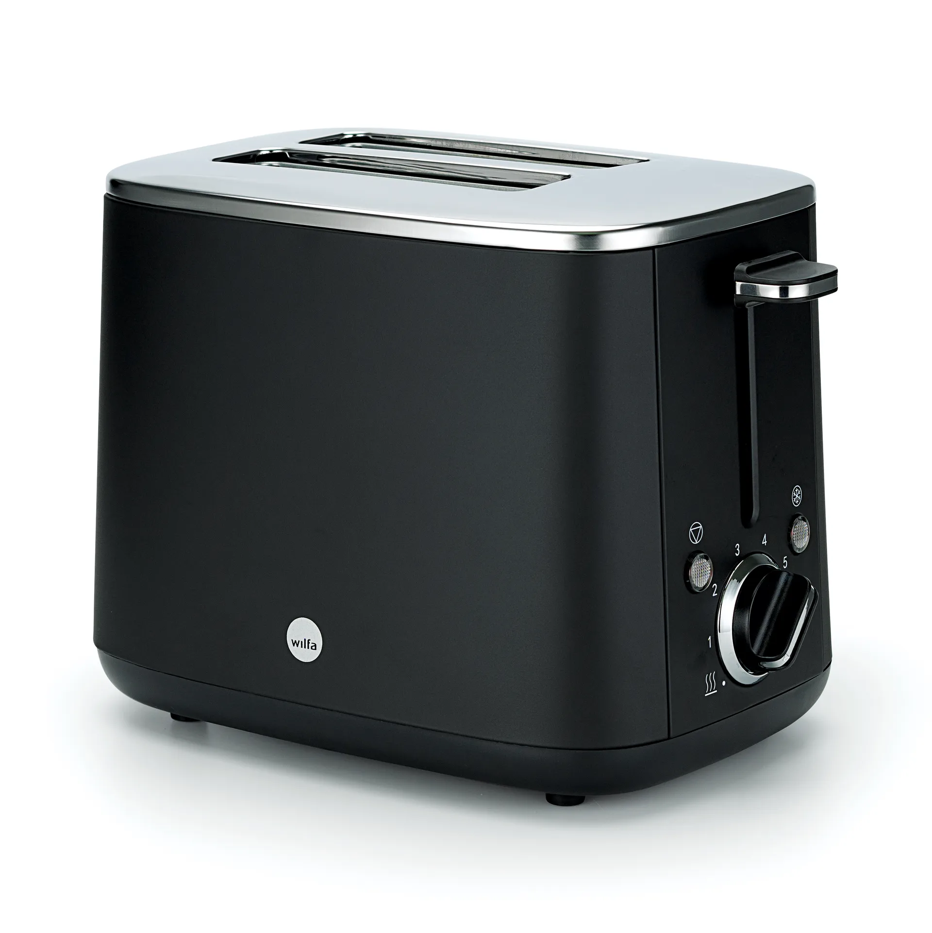 TO2B-1000 lunch brødrister 2 skiver, Sort Wilfa