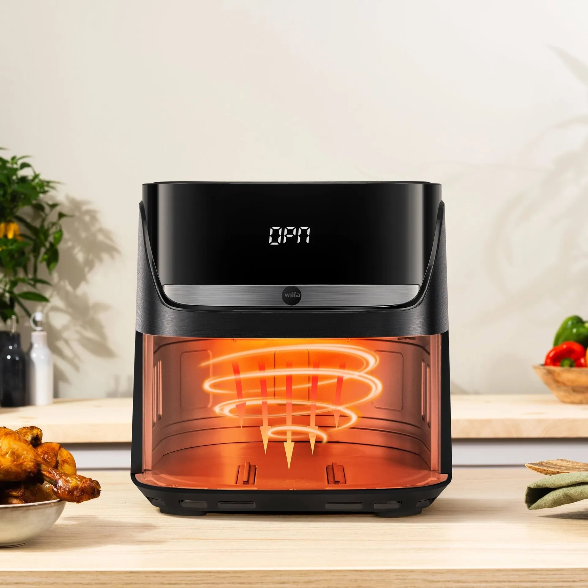 Wilfa AF4B-40P Crispier airfryer, Sort, 4 L Wilfa