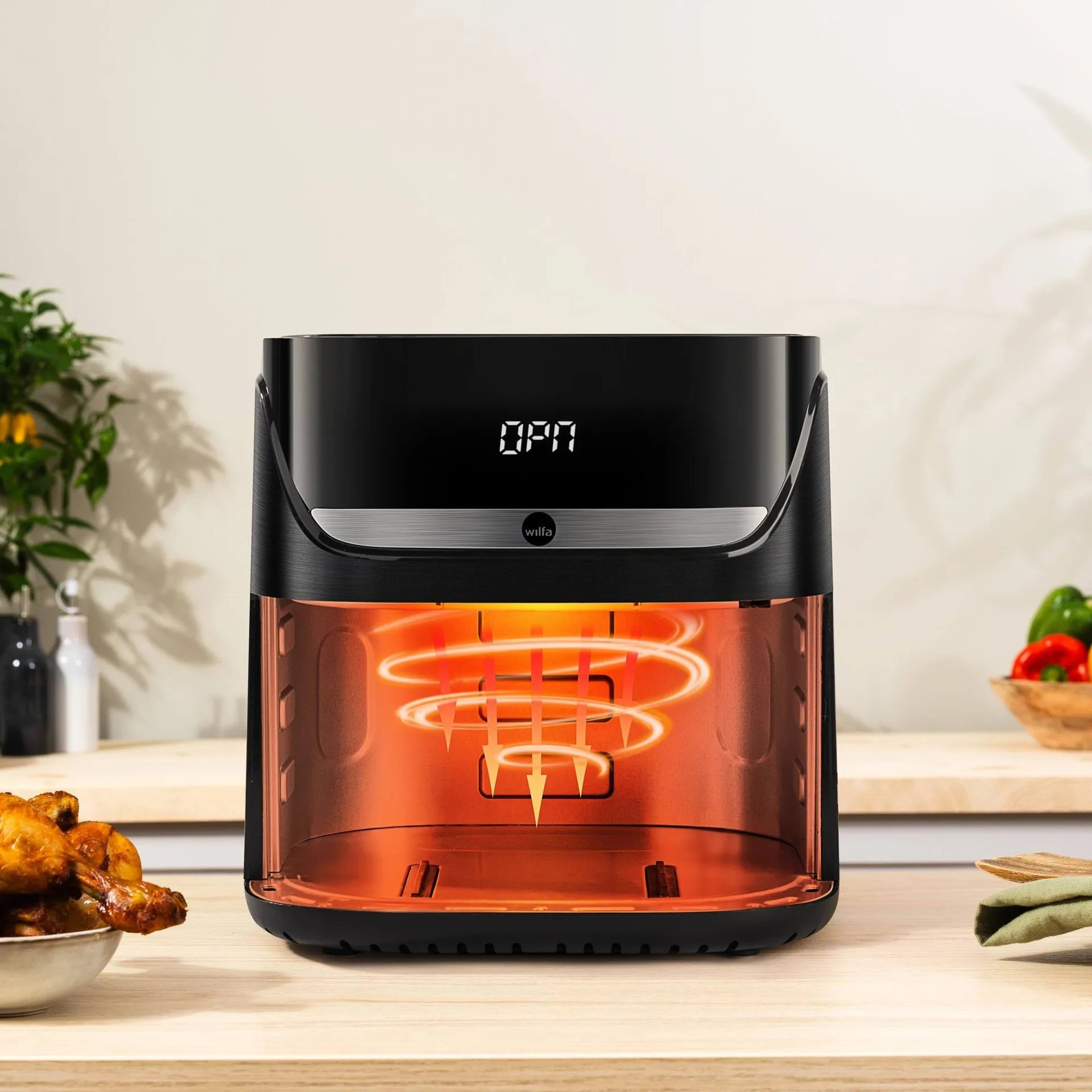 Wilfa AF5B-60P Crispier airfryer, Sort, 6 L Wilfa