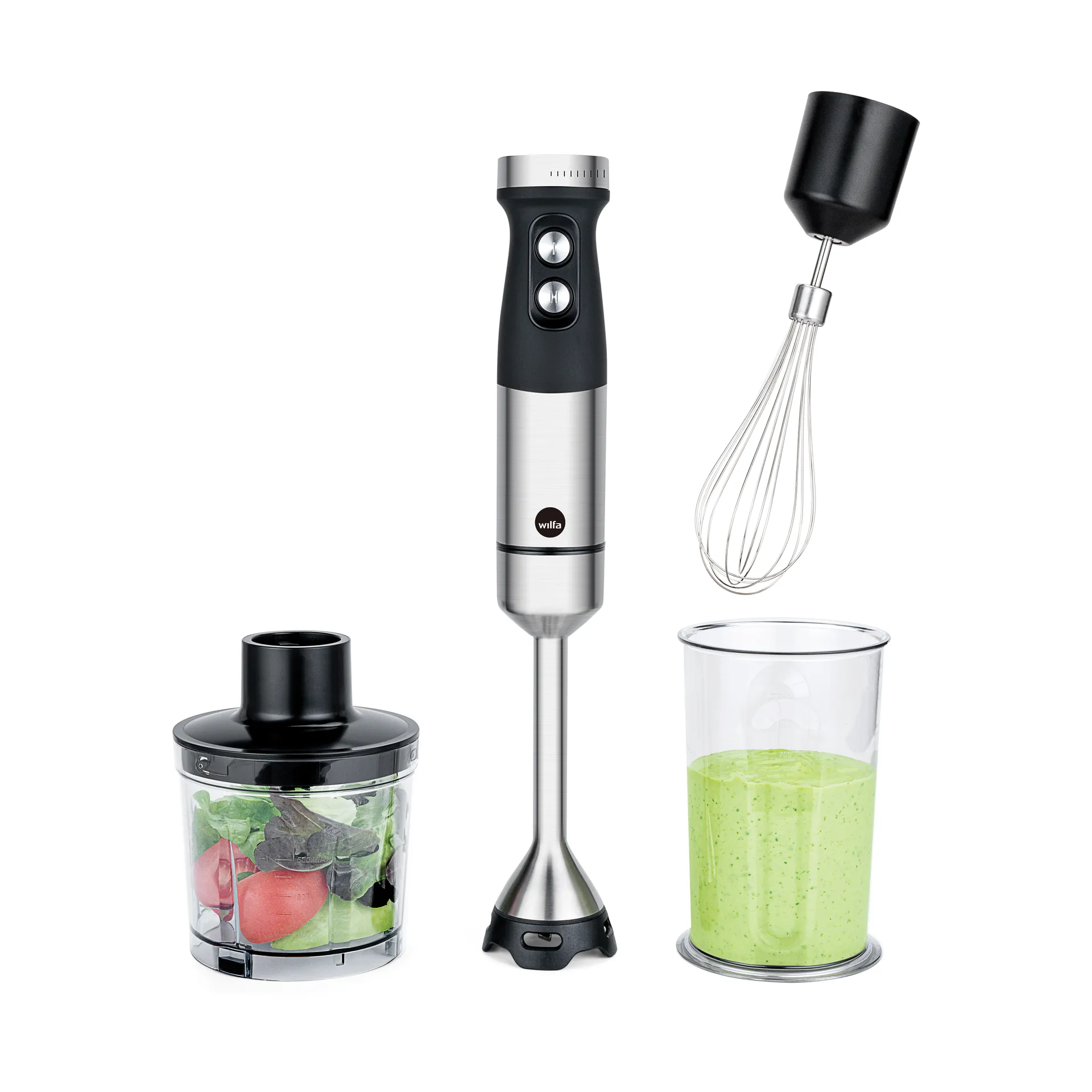 Wilfa Fusion 1000 stavblender, Rustfrit stål-sort, 1000 w Wilfa
