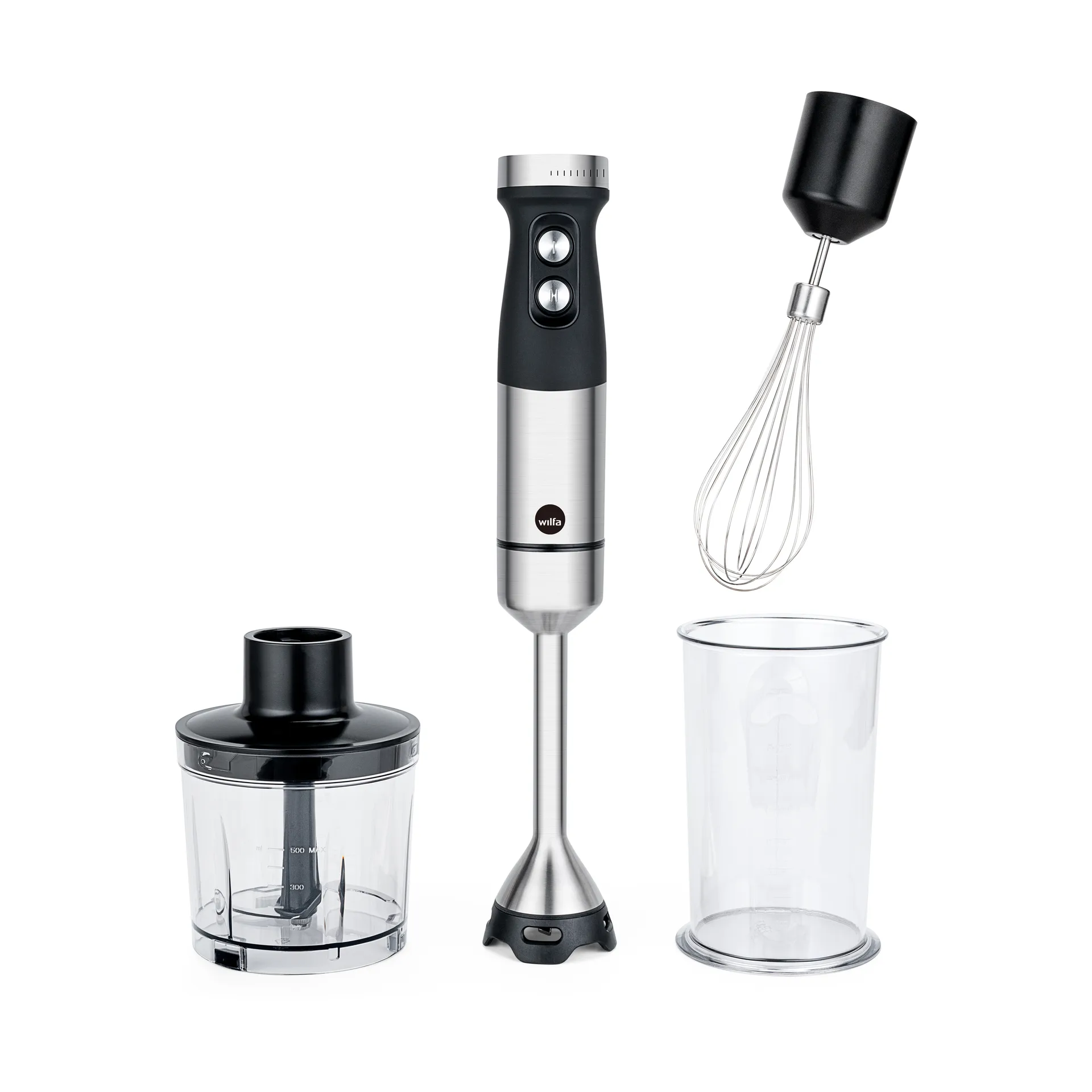Wilfa Fusion 1000 stavblender, Rustfrit stål-sort, 1000 w Wilfa