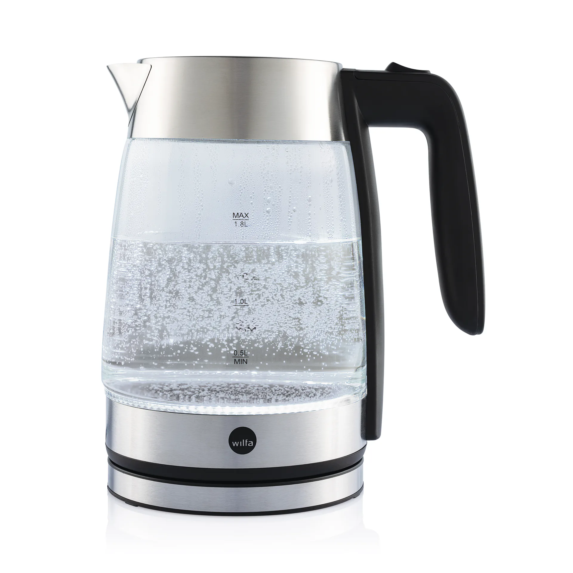 WKG-2200S elkedel Pure Boil 1,8 l, Sølv Wilfa