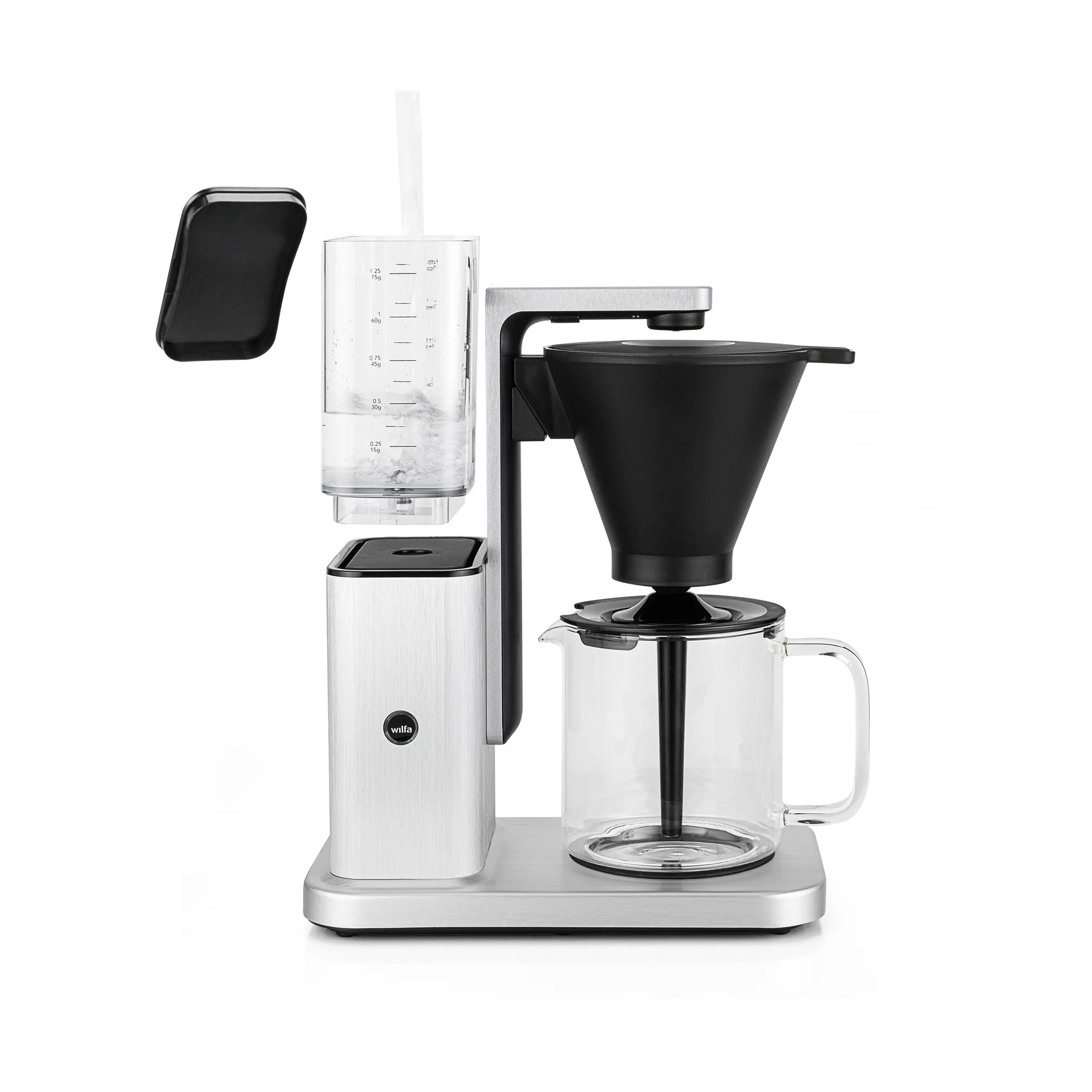Zense CM10ABA-A125 alux auto kaffemaskine, Sølv Wilfa