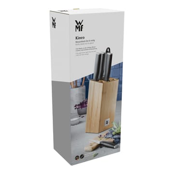 Kineo knivblok med 4 knive cromargan - Rustfrit stål - WMF