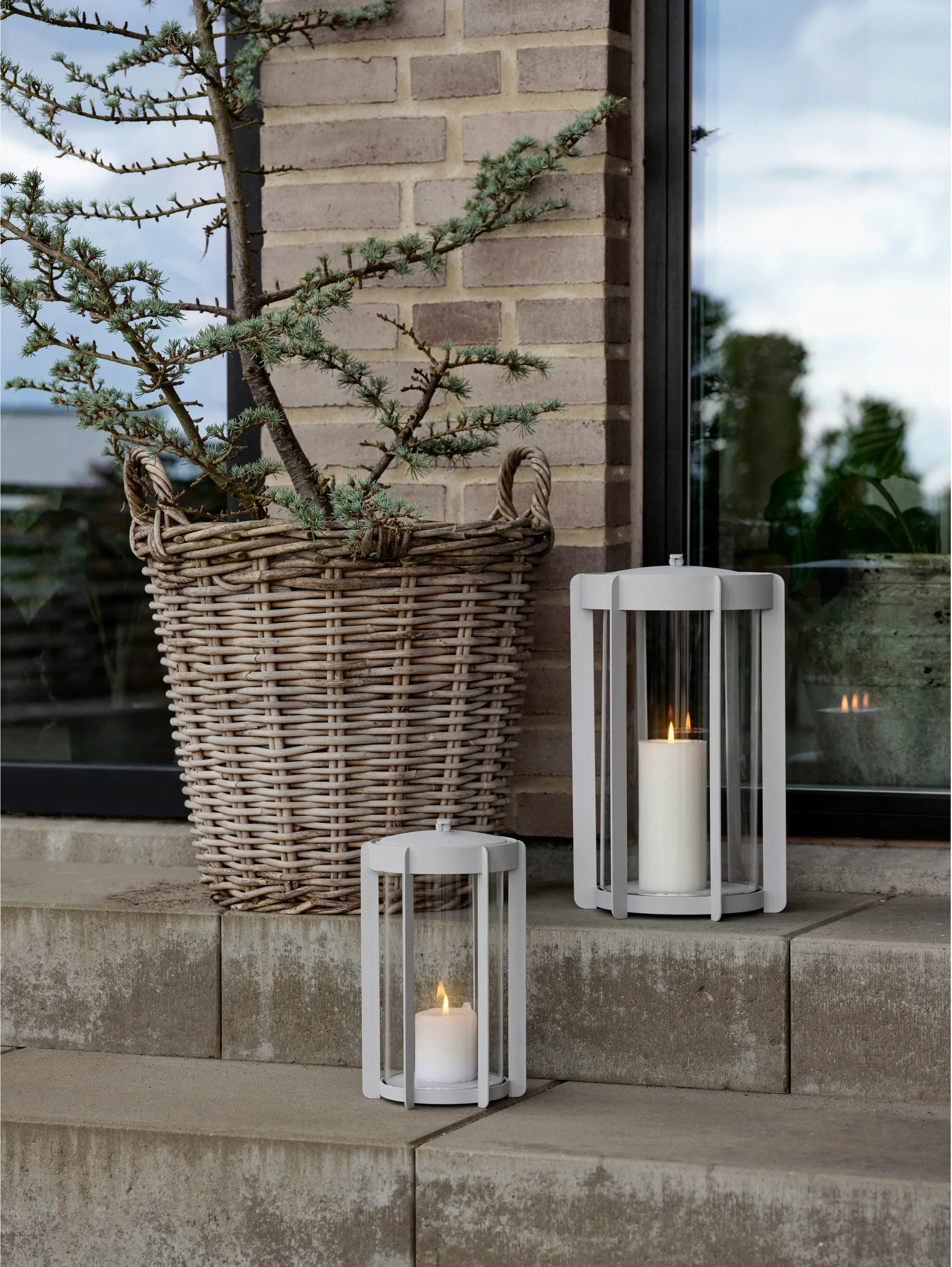 Firefly lanterne lygte 25 cm, Soft Grey Zone Denmark