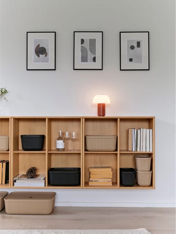 Pulp opbevaringsboks 15x23 cm 2-pak - Black - Zone Denmark