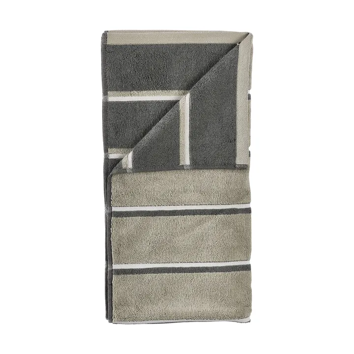 Sauna håndklæde - Eucalyptus-olive green-soft grey, 50x100 cm - Zone Denmark