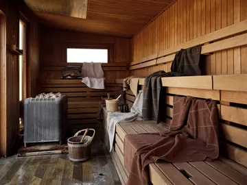 Sauna håndklæde - Grey-blue fog-soft grey, 70x140 cm - Zone Denmark