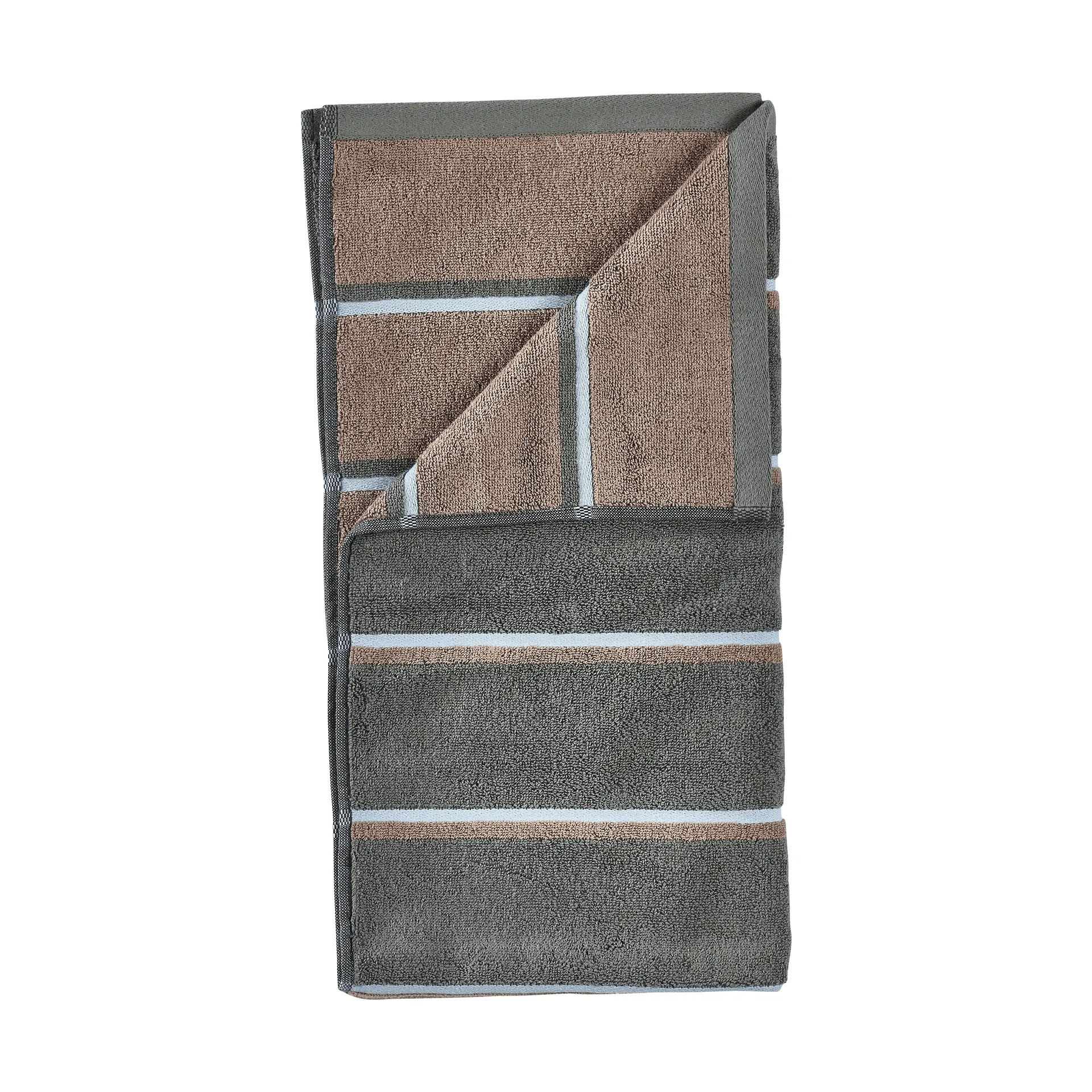 Sauna håndklæde, Olive green-taupe-blue fog, 50x100 cm Zone Denmark