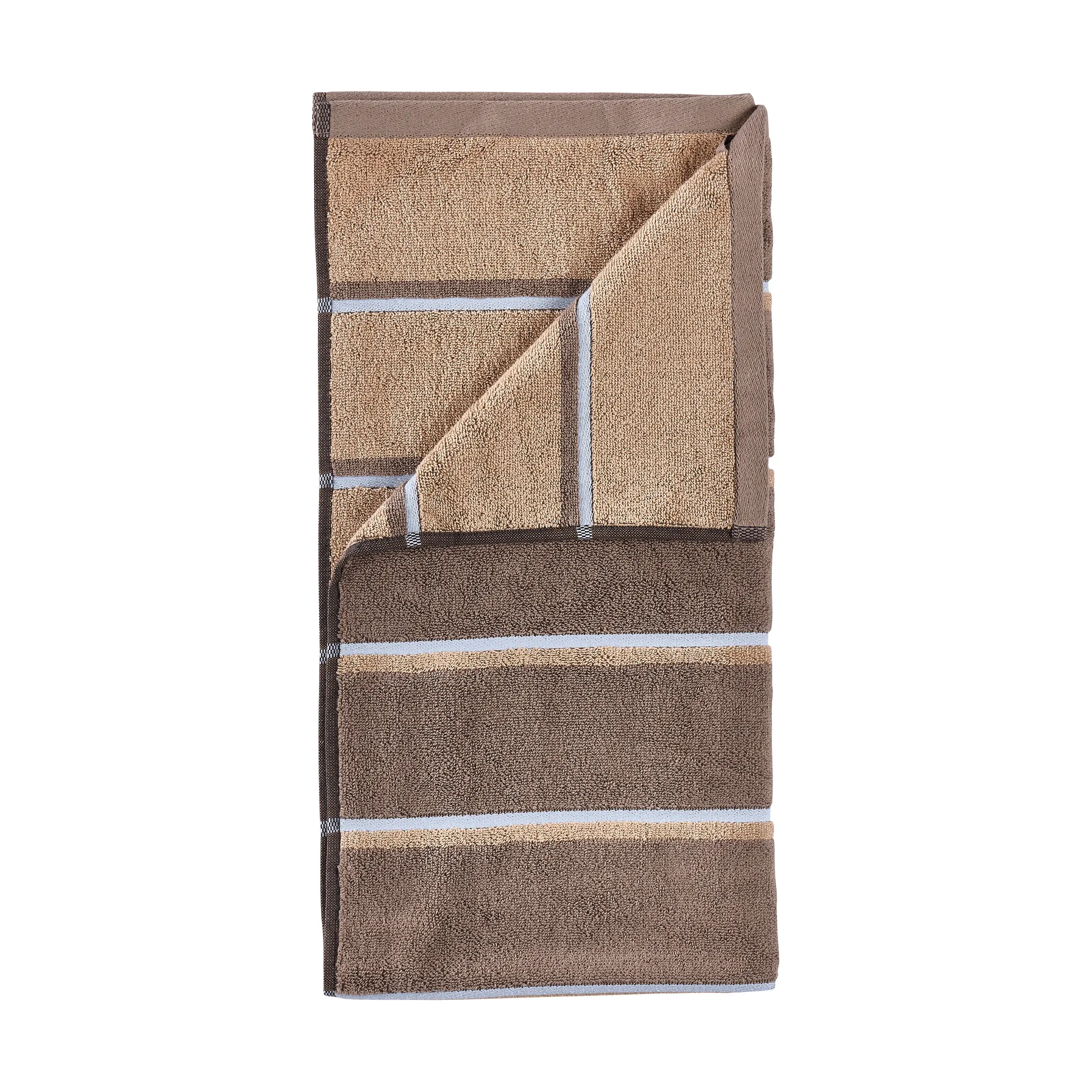 Sauna håndklæde, Taupe-camel-sky blue, 70x140 cm Zone Denmark