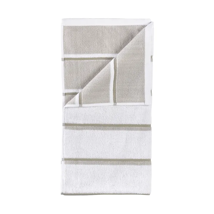 Sauna håndklæde - White-soft grey-eucalyptus, 70x140 cm - Zone Denmark