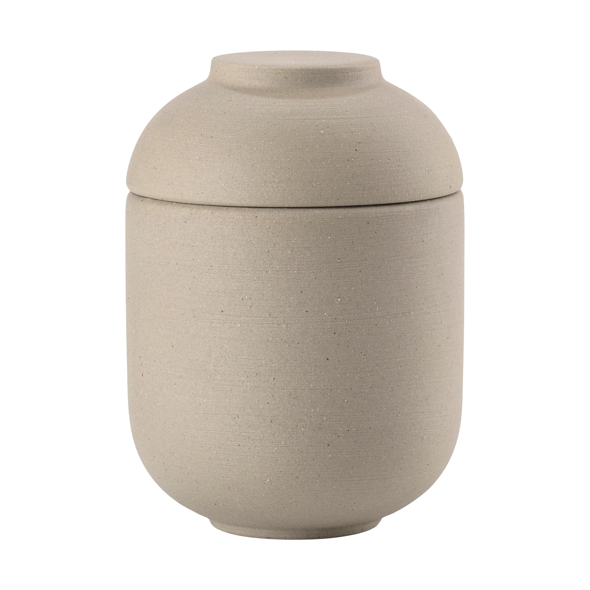 Sensu krukke med låg Ø6,5x9 cm, Taupe Zone Denmark