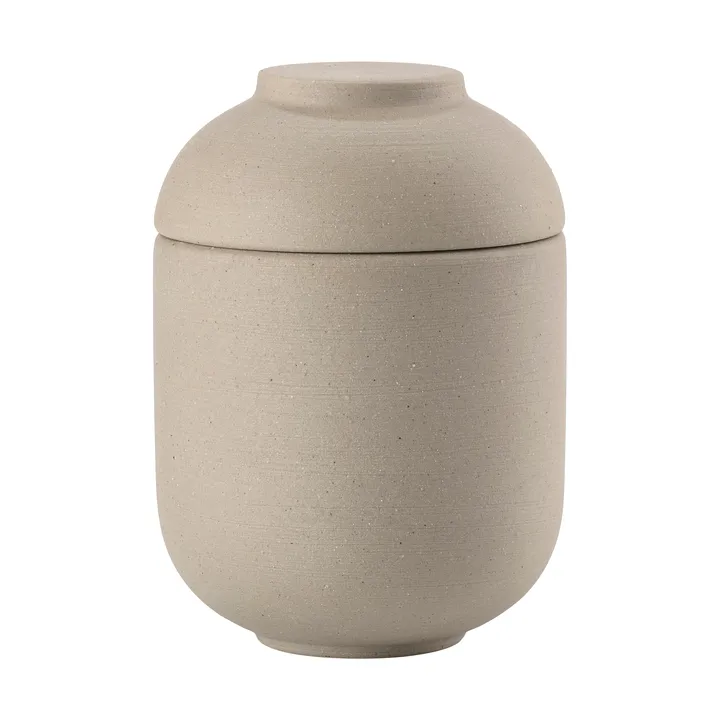 Sensu krukke med låg Ø6,5x9 cm - Taupe - Zone Denmark