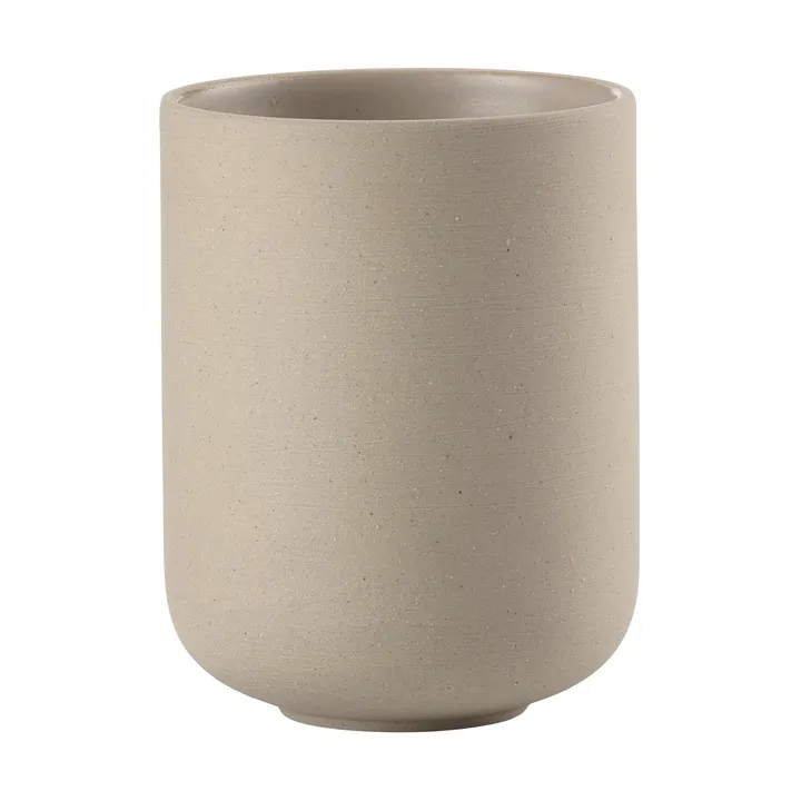 Sensu tandbørstekrus Ø7,4x9,5 cm - Taupe - Zone Denmark
