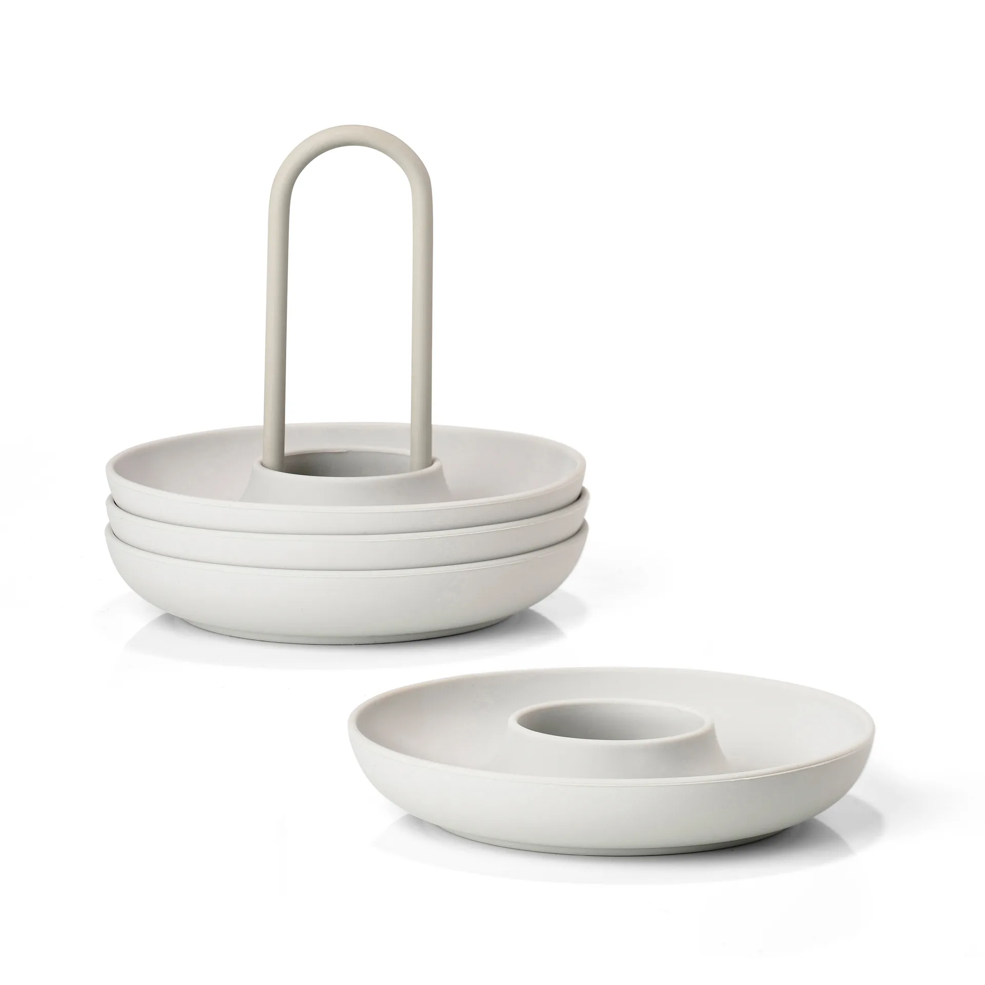 Singles æggebæger 4-pak med holder, Warm Grey Zone Denmark