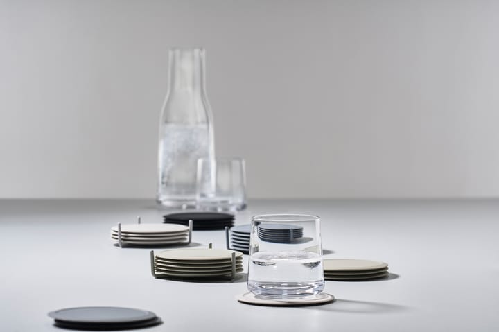 Singles glasbrikker 6-pak med holder, Warm grey Zone Denmark