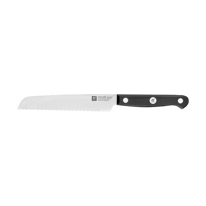 Zwilling Gourmet tandet universalkniv 13 cm - Sort-rustfrit stål - Zwilling