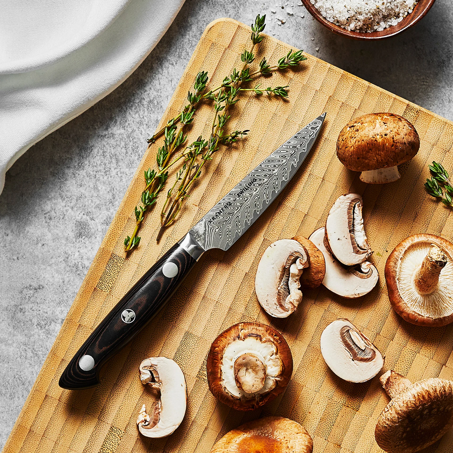 Zwilling Kramer euro stainless skrællekniv 9 cm, Damaskus-sort Zwilling